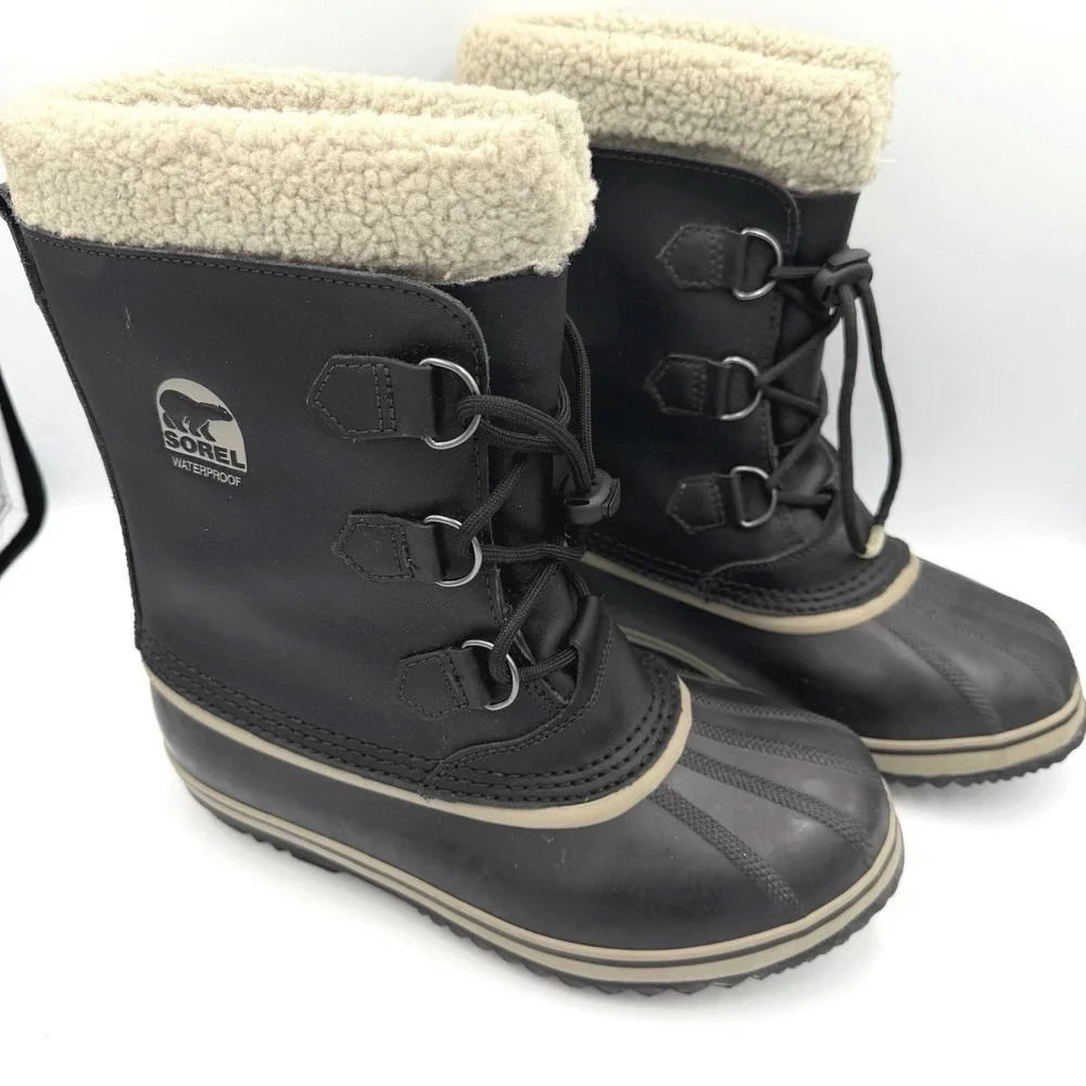 Sorel 1964 Pac Snow Boots Waterproof Sherpa Lined Mens 7‎ Removable Liner